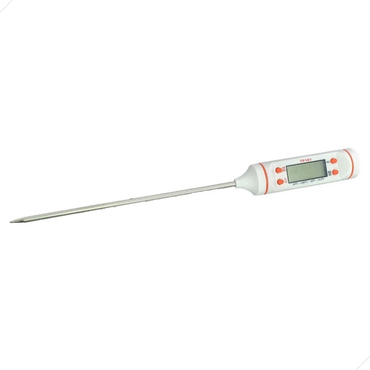 Termômetro Culinário Branco Digital Espeto Cozinha TP-101