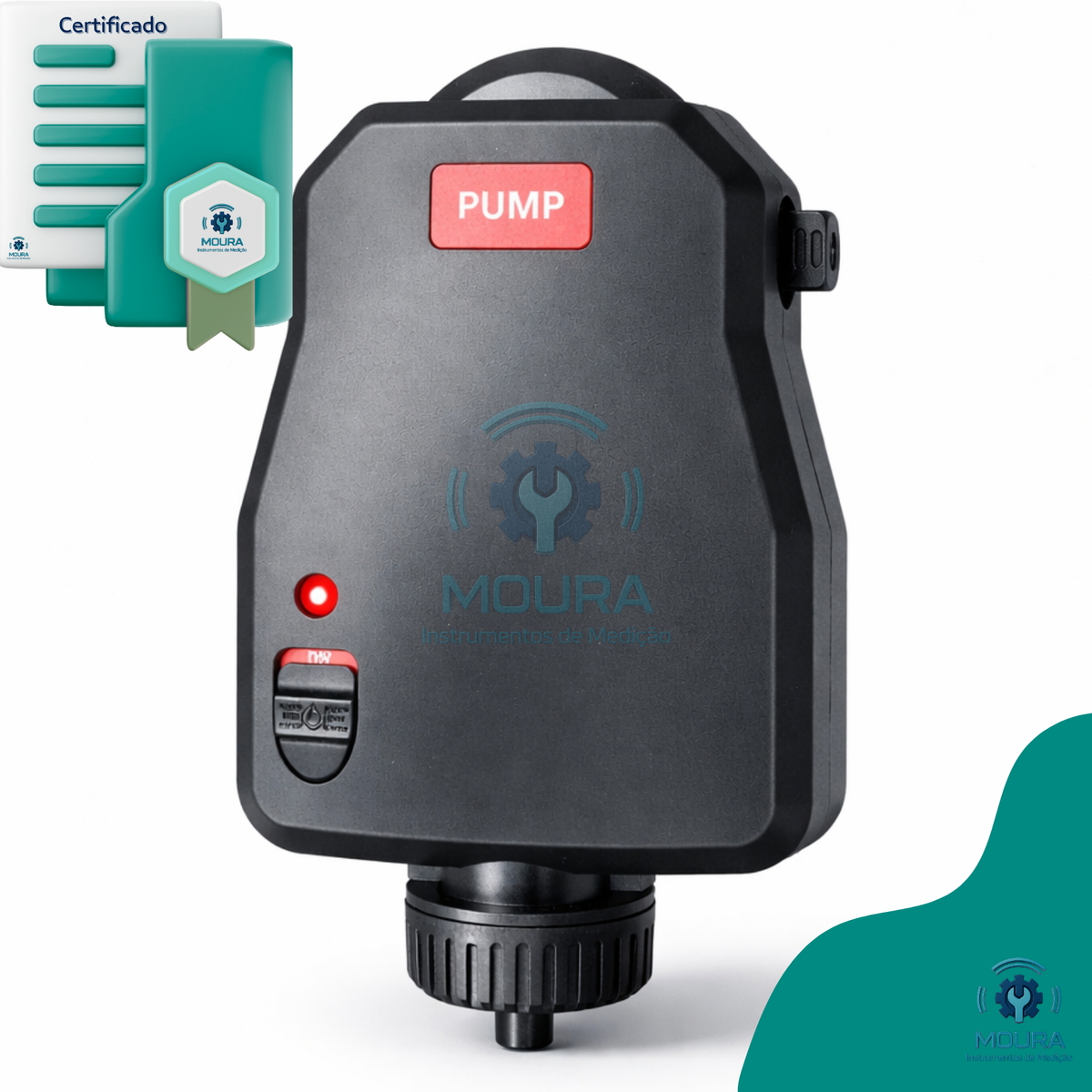 Detector Medidor De 4 Gases Com Bomba Espaço Confinado + Certificado De Calibração - Moura Instrumentos Laranja