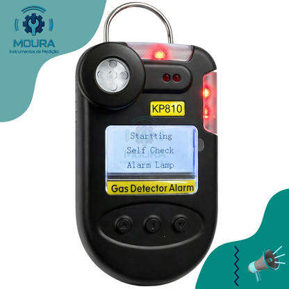 Detector Medidor De Gás Nh3 Amônia 0-100ppm - Moura Instrumentos - Kp810 Preto