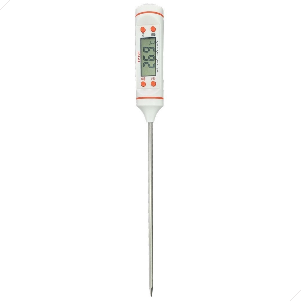 Termômetro Culinário Branco Digital Espeto Cozinha TP-101