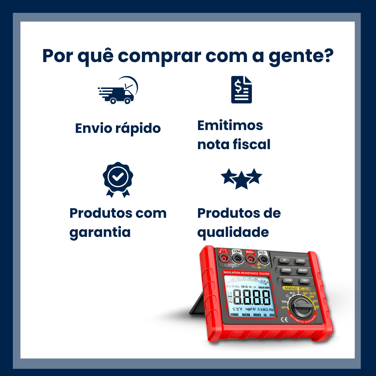 Megôhmetro Medidor Resistência Isolamento Digital Voltímetro