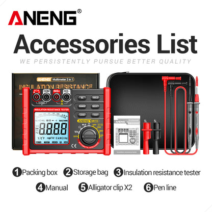 Megôhmetro Medidor Resistência Isolamento Digital Voltímetro