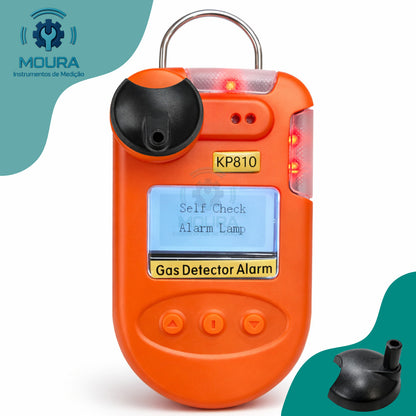 Detector Medidor De Gás Nh3 Amônia 0-100ppm - Moura Instrumentos - Kp810 Laranja