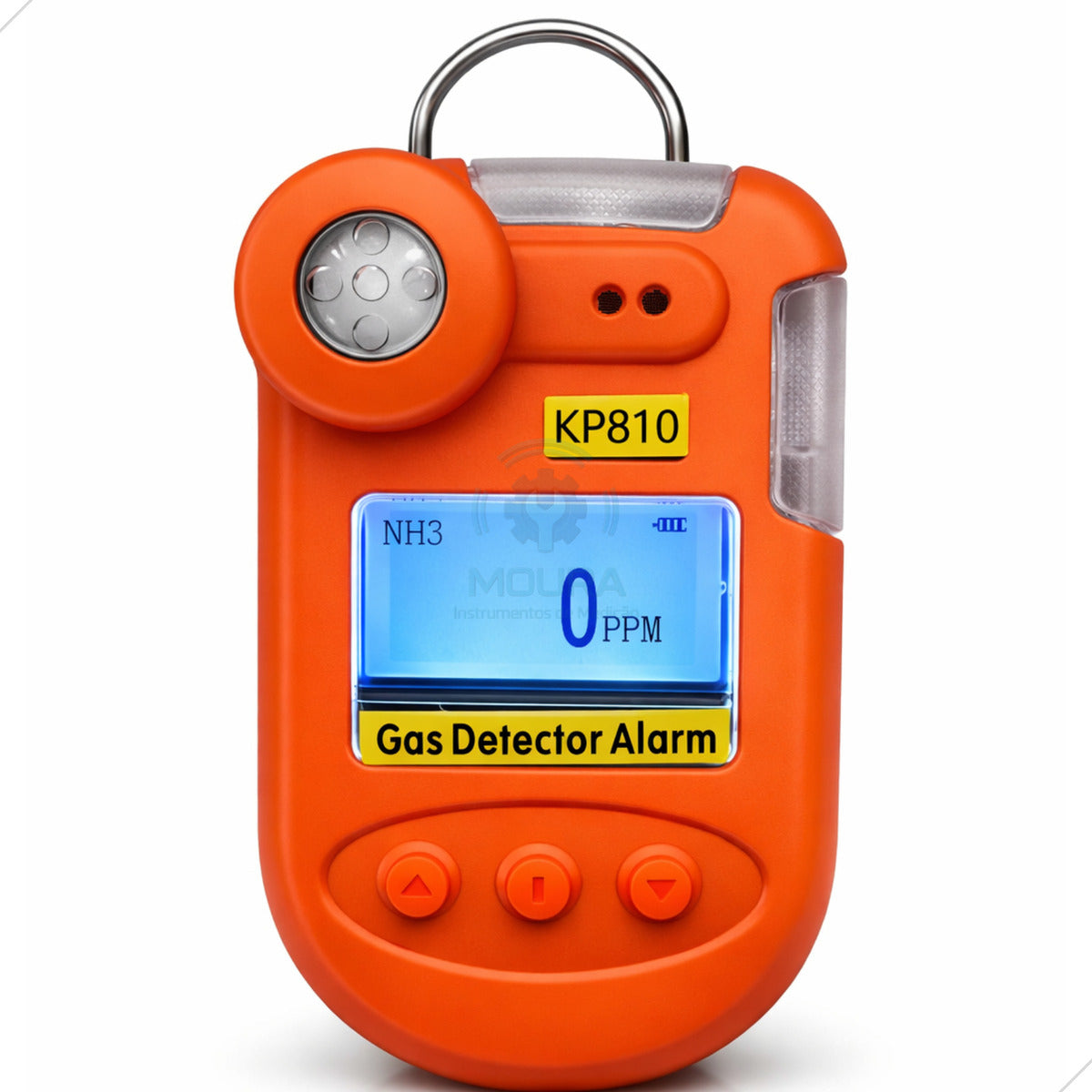 Detector Medidor De Gás Nh3 Amônia 0-100ppm - Moura Instrumentos - Kp810 Laranja