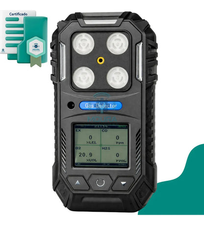 Detector De Gases 4 Em 1 Es30p + Certificado De Calibração - Moura Instrumentos - Preto 3v