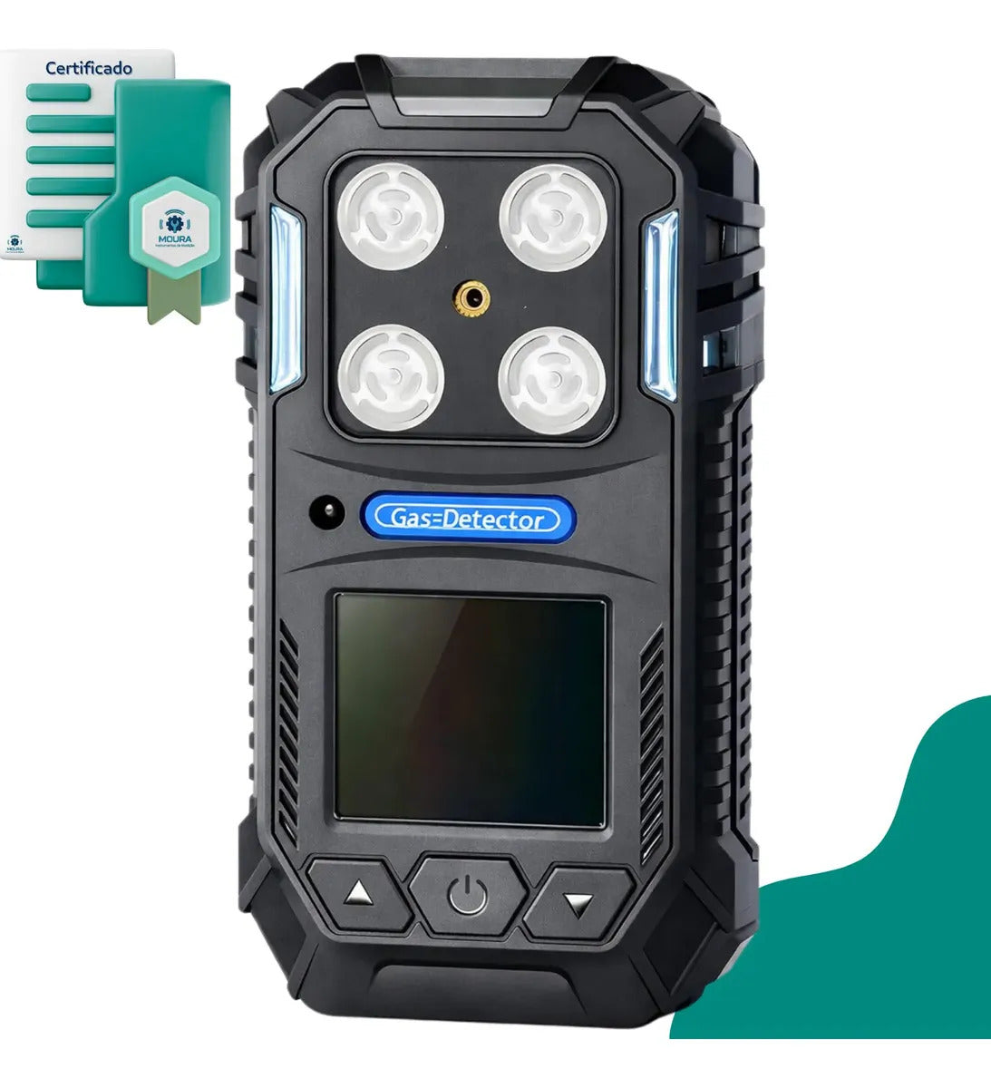 Detector De Gases 4 Em 1 Es30p + Certificado De Calibração - Moura Instrumentos - Preto 3v