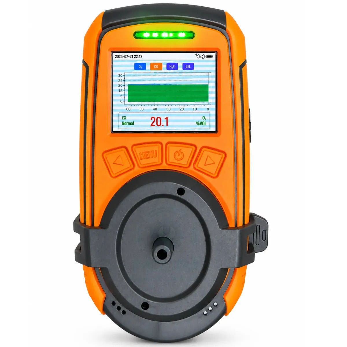 Detector De 4 Gases + Certificado Calibração Rastreável Rbc - BTYQ-Z4 - Moura Instrumentos - Preto Laranja