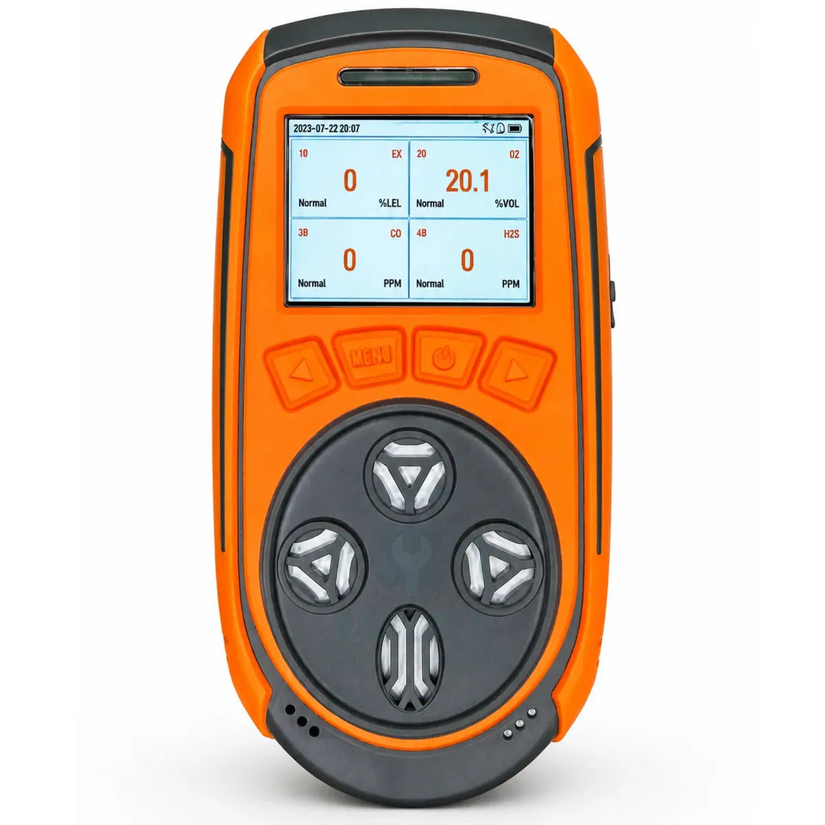 Detector De 4 Gases + Certificado Calibração Rastreável Rbc - BTYQ-Z4 - Moura Instrumentos - Preto Laranja