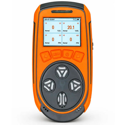 Detector De 4 Gases + Certificado Calibração Rastreável Rbc - BTYQ-Z4 - Moura Instrumentos - Preto Laranja