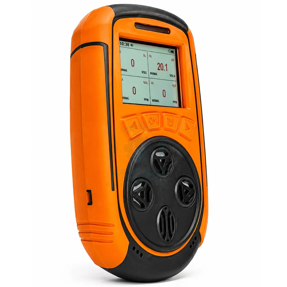 Detector De 4 Gases + Certificado Calibração Rastreável Rbc - BTYQ-Z4 - Moura Instrumentos - Preto Laranja