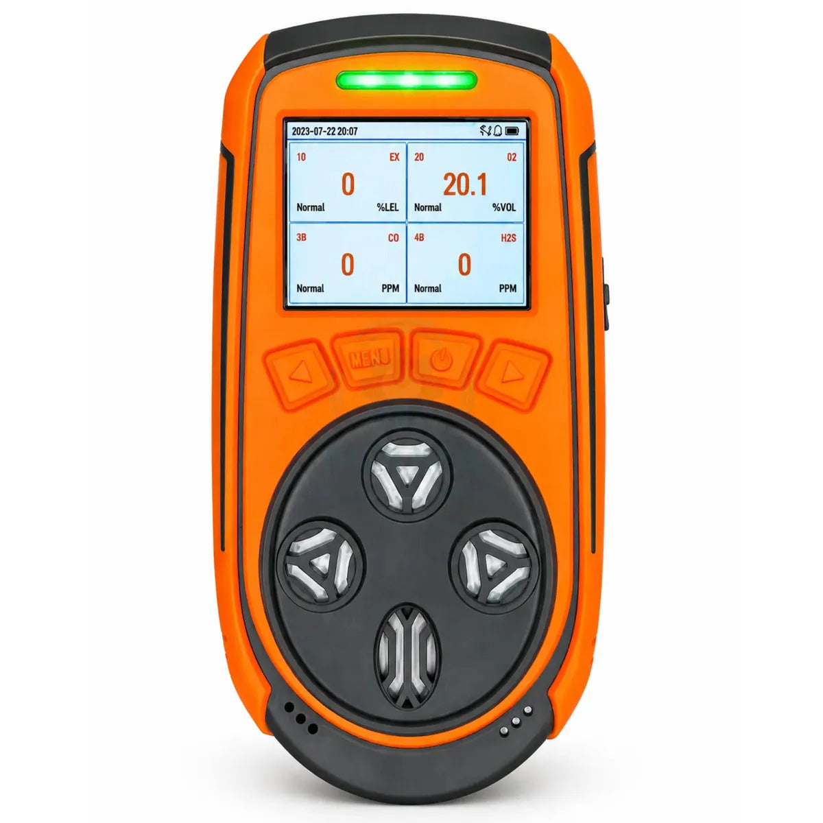 Detector De 4 Gases + Certificado Calibração Rastreável Rbc - BTYQ-Z4 - Moura Instrumentos - Preto Laranja