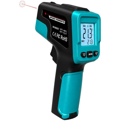 Termômetro Infravermelho Digital Com Certificado De Calibração - Laser 13 Pontos - Moura Instrumentos - Mi-tiv - Emissividade Ajustável - Rastreável A Rbc