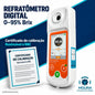 Refratômetro Digital 0-95% Brix TDJ-9502 com Certificado de Calibração