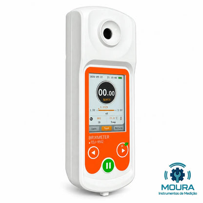 Refratômetro Digital 0-95% Brix TDJ-9502 com Certificado de Calibração