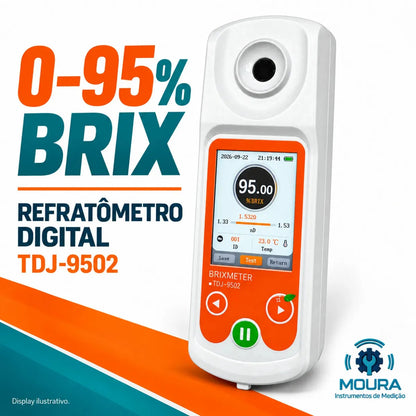 Refratômetro Digital 0-95% Brix