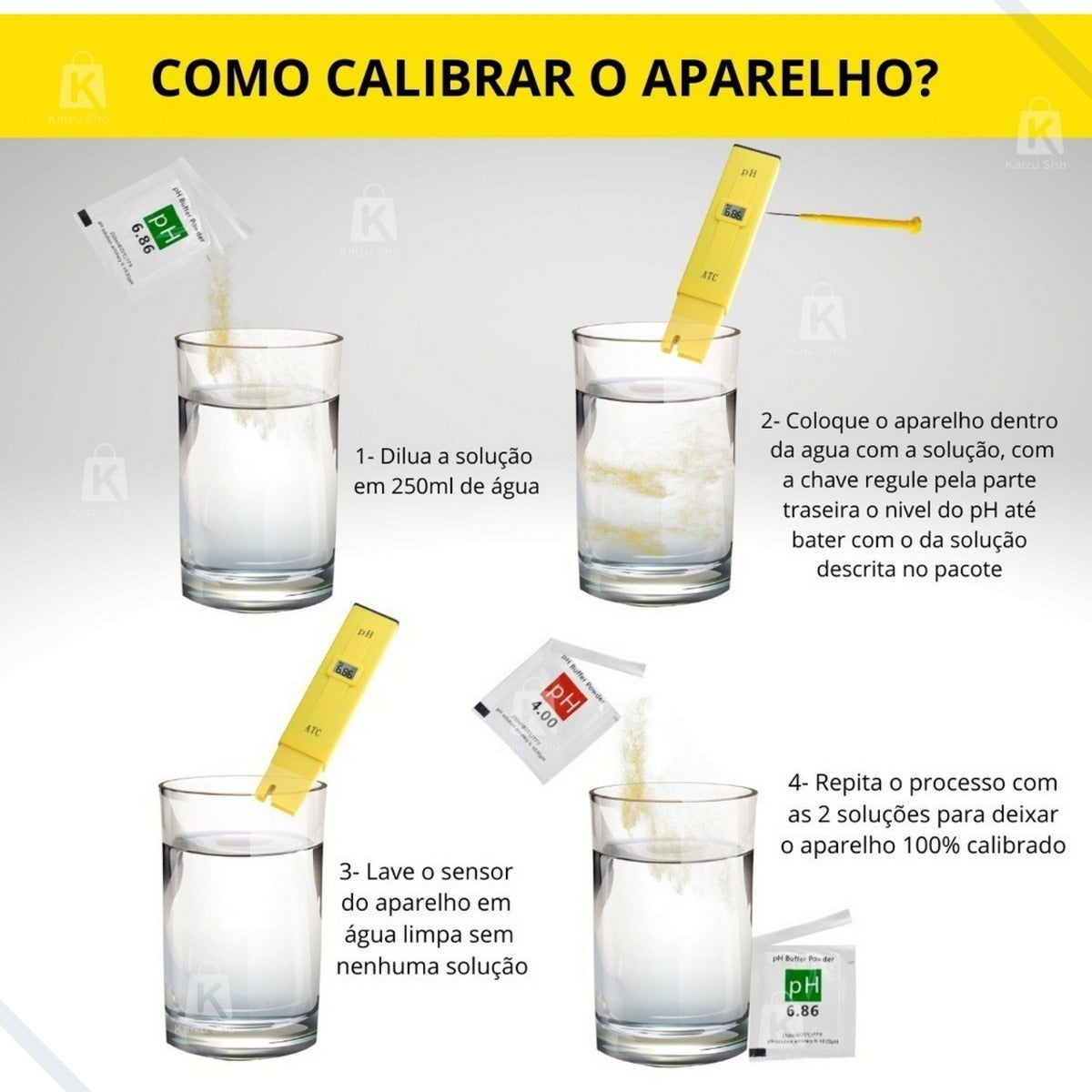 Medidor De Ph Da Água Digital Com Certificado De Calibração