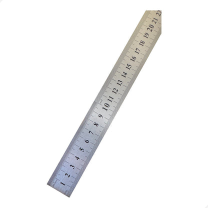 Régua Escala De Aço 60cm 600mm Com Certificado Rastreável