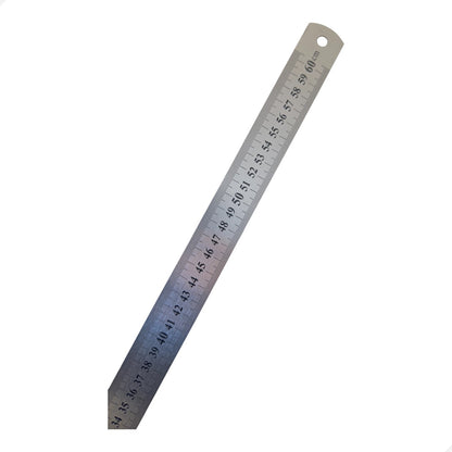 Régua Escala De Aço 60cm 600mm Com Certificado Rastreável