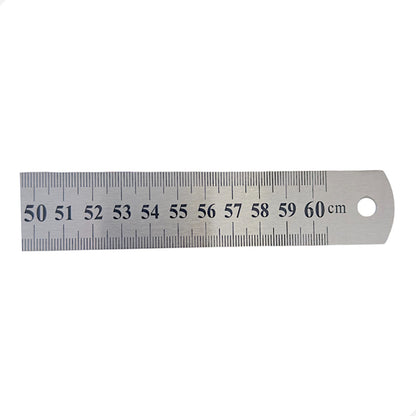 Régua Escala De Aço 60cm 600mm Com Certificado Rastreável