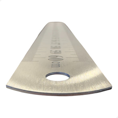 Régua Escala De Aço 60cm 600mm Com Certificado Rastreável