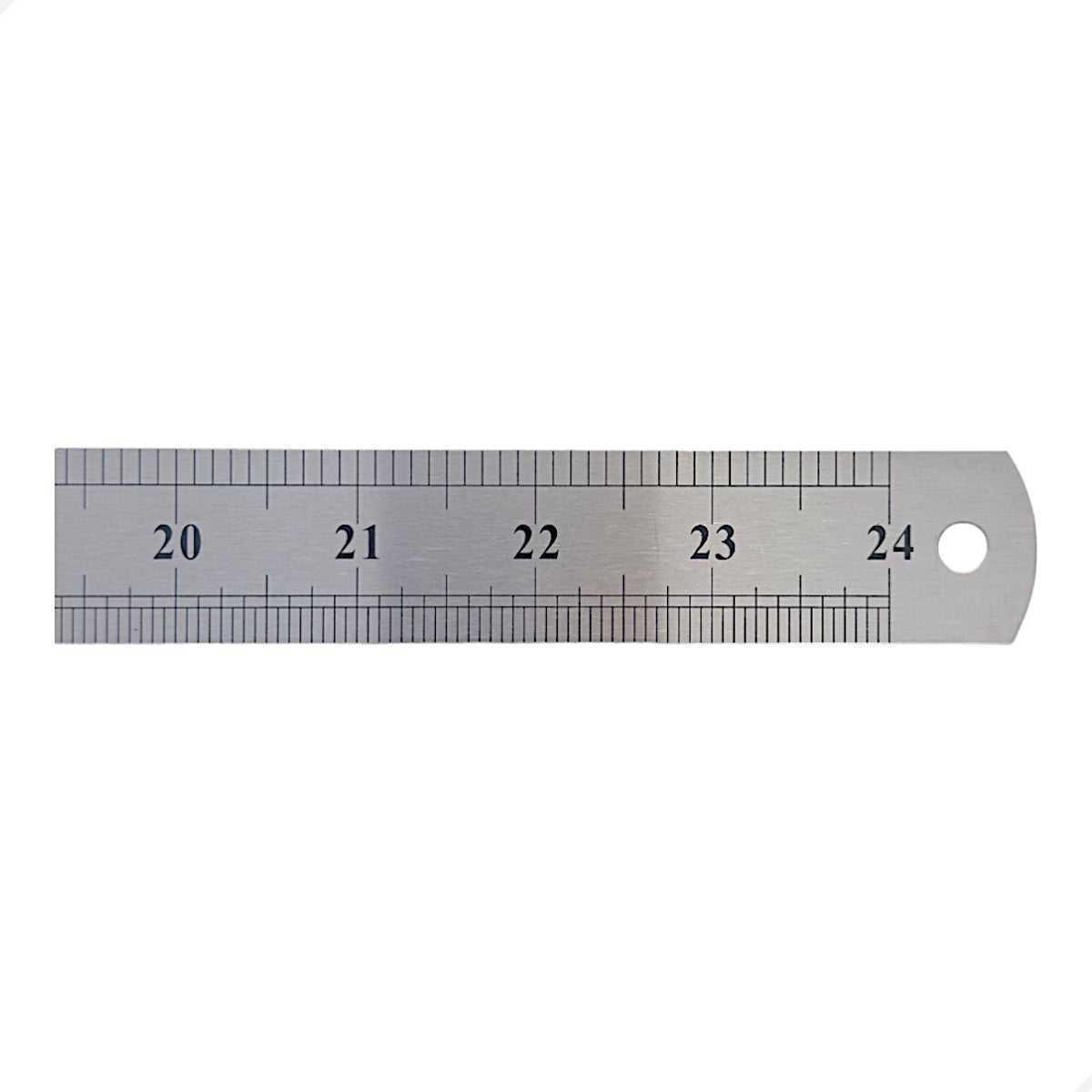 Régua Escala De Aço 60cm 600mm Com Certificado Rastreável