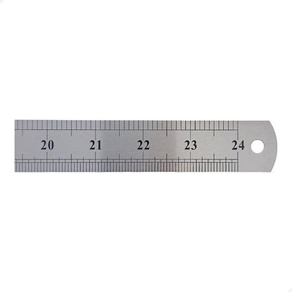 Régua Escala De Aço 60cm 600mm Com Certificado Rastreável