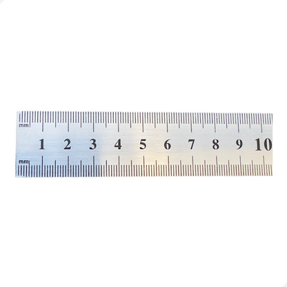 Régua Escala De Aço 30cm 300mm Com Certificado Rastreável