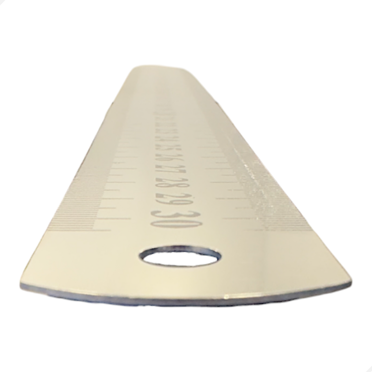 Régua Escala De Aço 30cm 300mm Com Certificado Rastreável