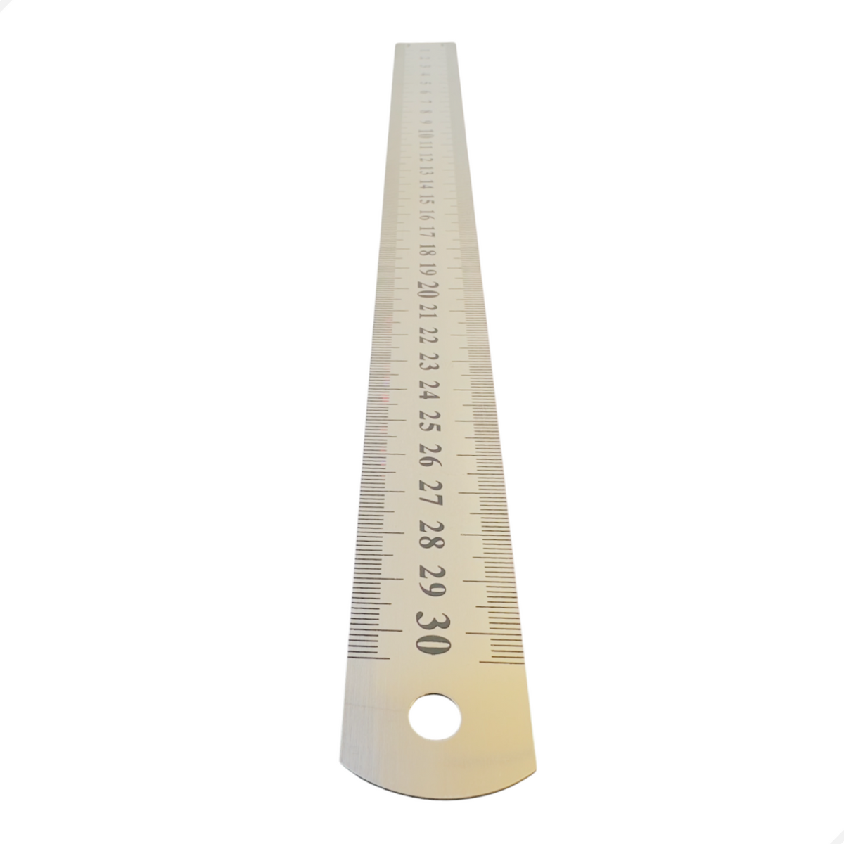 Régua Escala De Aço 30cm 300mm Com Certificado Rastreável