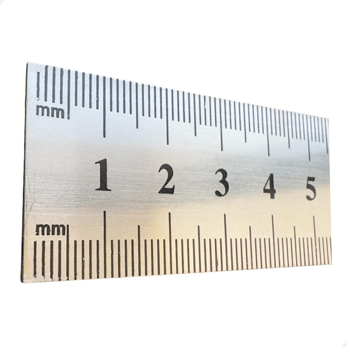 Régua Escala De Aço 30cm 300mm Com Certificado Rastreável