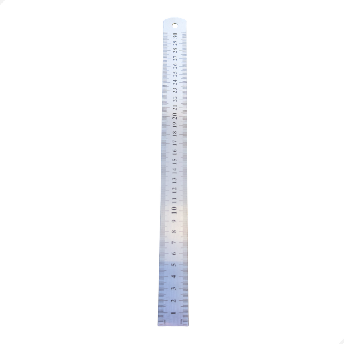 Régua Escala De Aço 30cm 300mm Com Certificado Rastreável