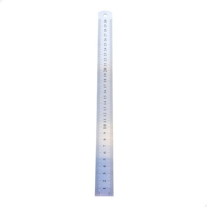 Régua Escala De Aço 30cm 300mm Com Certificado Rastreável