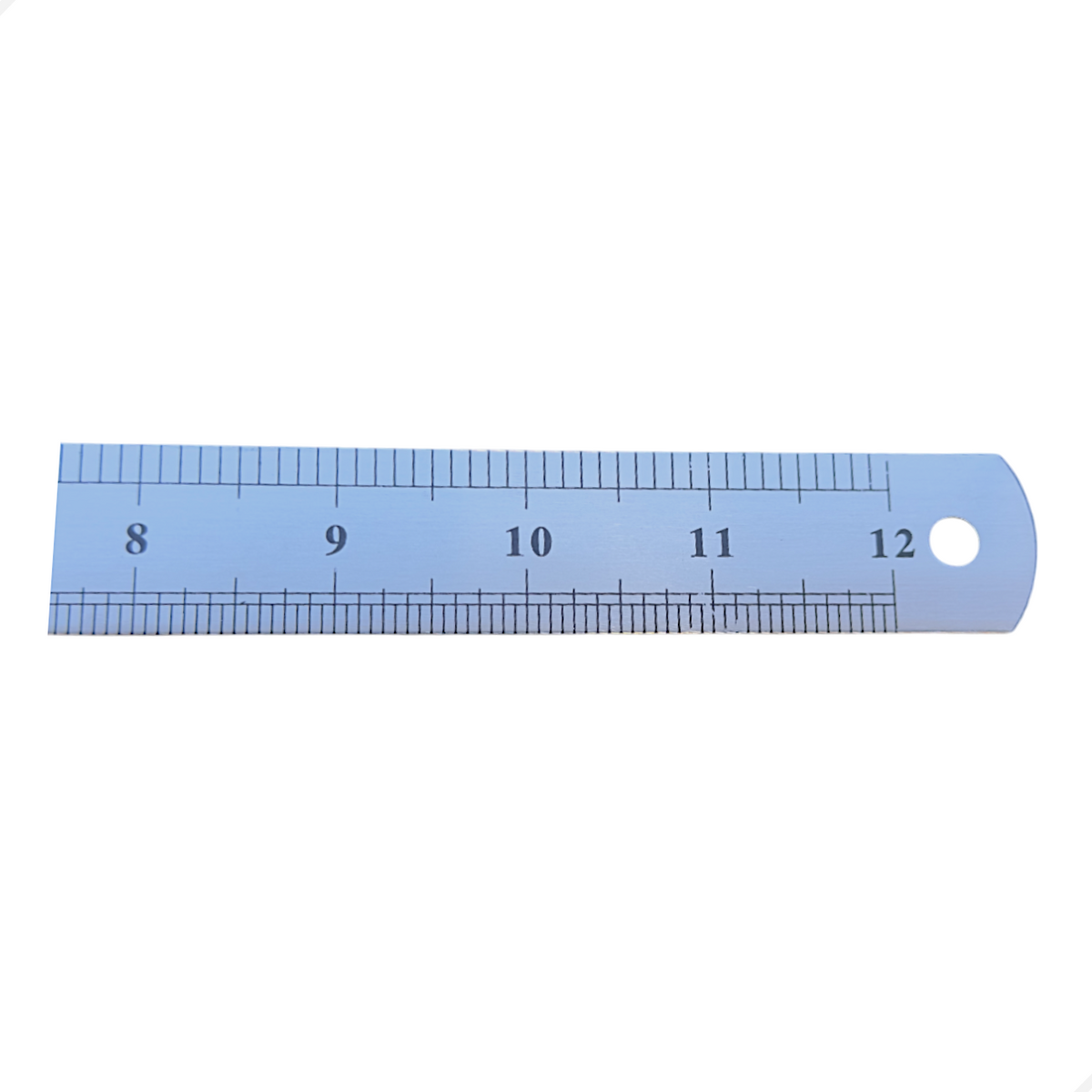 Régua Escala De Aço 30cm 300mm Com Certificado Rastreável