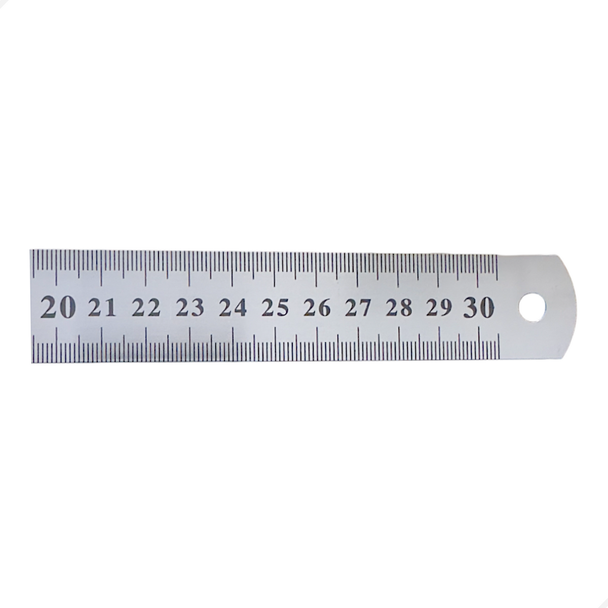 Régua Escala De Aço 30cm 300mm Com Certificado Rastreável
