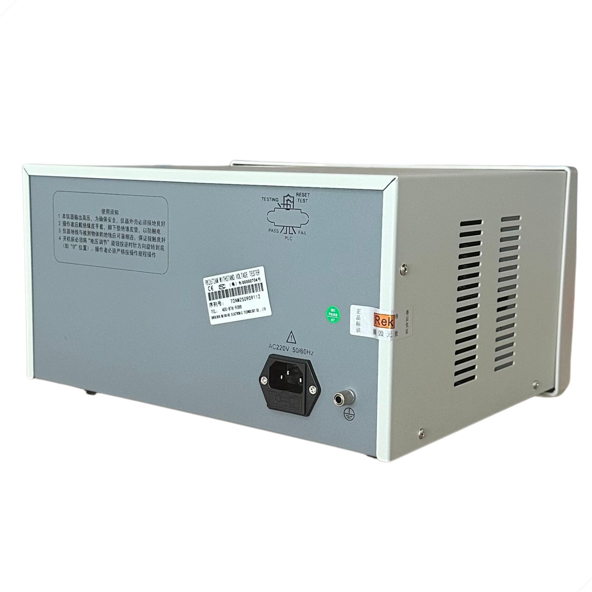Hipot Digital 5KV AC / DC 20mA Rigidez Dielétrica RK2672AM