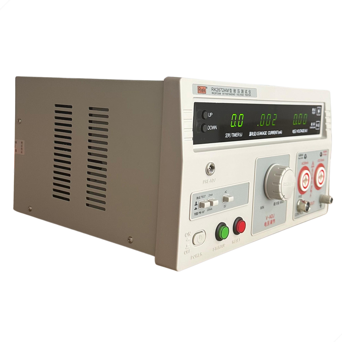 Hipot Digital 5KV AC / DC 20mA Rigidez Dielétrica RK2672AM